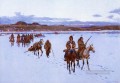 Salida hacia la caza del búfalo, nativos americanos de las Indias Occidentales Henry Farny